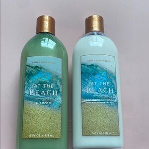 Bath & Body Works At The Beach Shampoo and Conditioner Set - Green and White